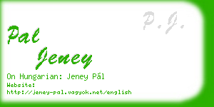 pal jeney business card